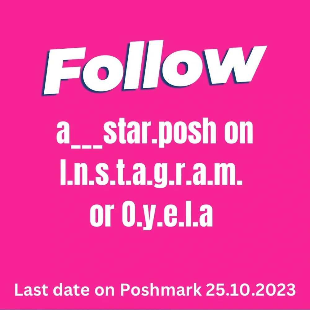 POSHMARK CLOSES ON 25.10.2023 - Picture 1 of 1